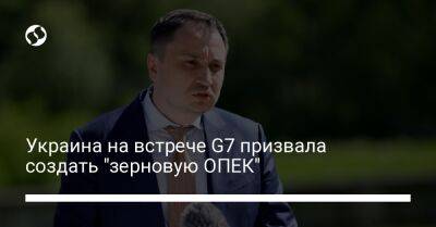 Николай Сольский - Украина на встрече G7 призвала создать "зерновую ОПЕК" - biz.liga.net - Украина