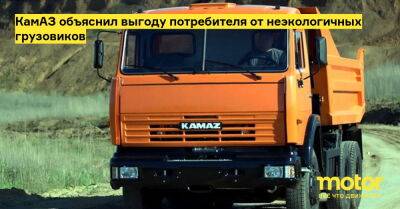 КамАЗ объяснил выгоду потребителя от неэкологичных грузовиков - motor.ru