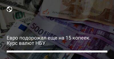 Евро подорожал еще на 15 копеек. Курс валют НБУ - biz.liga.net - Украина