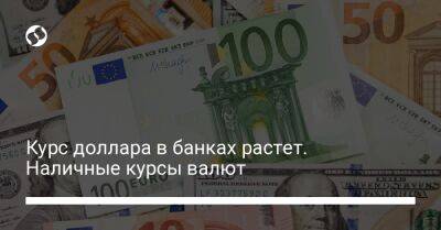 Курс доллара в банках растет. Наличные курсы валют - biz.liga.net