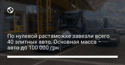 Алена Шкрум - По нулевой растаможке завезли всего 40 элитных авто. Основная масса – авто до 100 000 грн - biz.liga.net - Украина