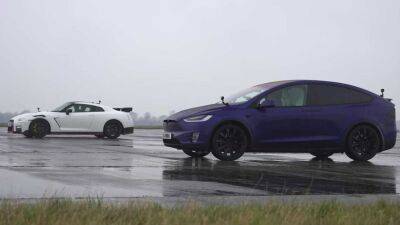 Tesla Model X и Nissan GT-R Nismo сошлись в дрэге (видео) - autocentre.ua