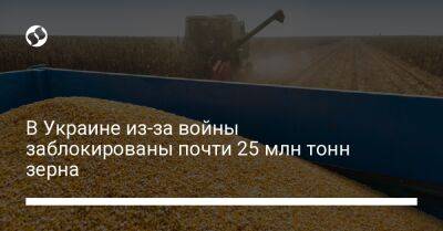 Тарас Высоцкий - В Украине из-за войны заблокированы почти 25 млн тонн зерна - biz.liga.net - Украина - Россия - Женева