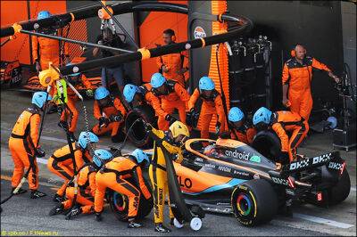 Даниэль Риккардо - С.Перес - Джордж Расселл - М.Шумахер - DHL Fastest Pit Stop Award: Лучший пит-стоп у McLaren - f1news.ru