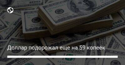 Доллар подорожал еще на 59 копеек - biz.liga.net