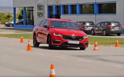 Skoda Octavia Combi RS испытали «лосиным тестом» (видео) - autocentre.ua