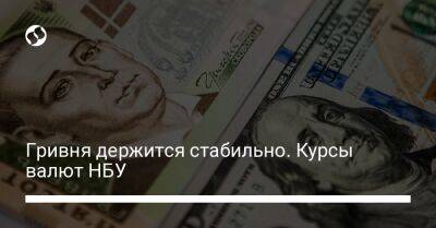 Гривня держится стабильно. Курсы валют НБУ - biz.liga.net - Украина
