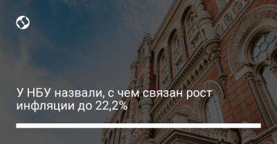 У НБУ назвали, с чем связан рост инфляции до 22,2% - biz.liga.net - Украина - Россия