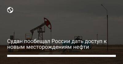 Судан пообещал России дать доступ к новым месторождениям нефти - biz.liga.net - Украина - Москва - Россия - Хартум - Судан