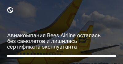 Авиакомпания Bees Airline осталась без самолетов и лишилась сертификата эксплуатанта - biz.liga.net - Украина - Россия