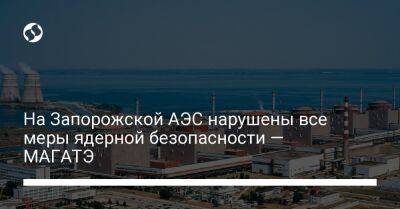 Рафаэль Гросси - На Запорожской АЭС нарушены все меры ядерной безопасности — МАГАТЭ - biz.liga.net - Украина - Россия