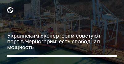 Украинским экспортерам советуют порт в Черногории: есть свободная мощность - biz.liga.net - Украина - Черногория - Сербия