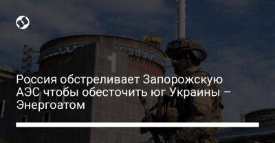 Россия обстреливает Запорожскую АЭС чтобы обесточить юг Украины – Энергоатом - biz.liga.net - Украина - Россия
