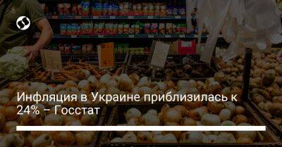 Инфляция в Украине приблизилась к 24% – Госстат - biz.liga.net - Украина
