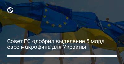 Денис Шмыгаль - Совет ЕС одобрил выделение 5 млрд евро макрофина для Украины - biz.liga.net - Украина - Евросоюз - Чехия - Прага