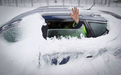 Как снег на машине приводит к ДТП - zr.ru