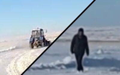 Водителю хватило ума затащить «Беларусь» на лед озера (видео) - zr.ru - Казахстан - Россия - Белоруссия