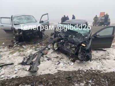В лобовом столкновении двух автомобилей на Ставрополье погибли 2 человека, 3 пострадали - usedcars.ru - Ставрополье край