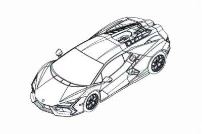 Lamborghini Aventador - Внешность преемника Lamborghini Aventador рассекретили на патентных изображениях - kolesa.ru