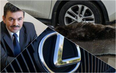 Глава Читы разбил свой Lexus в яме на дороге - zr.ru - Чита