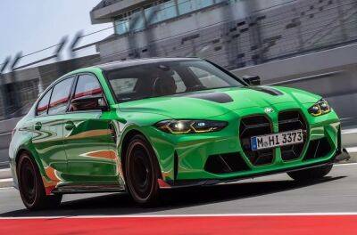 Новый BMW M3 CS рассекречен досрочно: зелёный, но не шибко экологичный - kolesa.ru - Сша