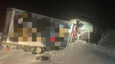 Два грузовика столкнулись под Новосибирском, один из водителей погиб - usedcars.ru - Новосибирск - Новосибирская обл. - район Тогучинский