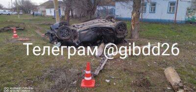 На Ставрополье «Мазда» въехала в дерево и перевернулась, один человек погиб, еще один серьезно пострадал - usedcars.ru - Ставрополье край