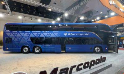 В Европе засветился негабаритный автобус Marcopolo - autocentre.ua - Китай - Брюссель