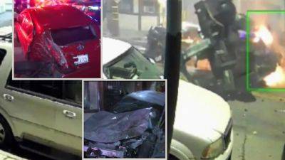 В США пьяный водитель эвакуатора разбил 13 автомобилей: видео - autocentre.ua - Сша - Лос-Анджелес