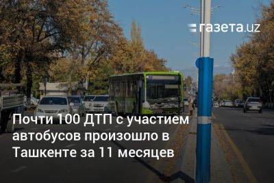 Почти 100 ДТП с участием автобусов произошло в Ташкенте за 11 месяцев - gazeta.uz - Узбекистан - Ташкент