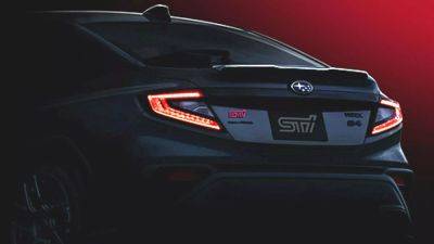 Subaru дразнит тизером «горячего» седана WRX S4 STI Sport♯ - kolesa.ru - Япония