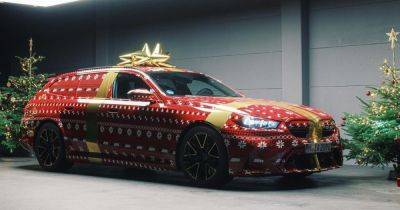 Новый BMW M5 2024 рассекретили в рождественском поздравлении (видео) - focus.ua - Украина