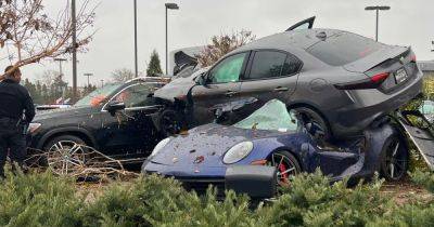 Mercedes Gle - ДТП $250 000: механик с СТО разбил четыре дорогих авто в нелепой аварии (фото) - focus.ua - Украина - Сша - Mercedes-Benz