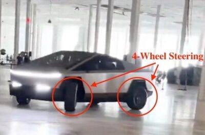 Прототип Tesla Cybertruck навчили маневрувати всіма чотирма колесами одночасно - news.infocar.ua