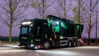 На шасси Scania построили полностью электрический мусоровоз с краном - autocentre.ua - Финляндия