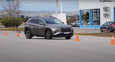 Hyundai Tucson - Гибридный Hyundai Tucson не прошел проверку «‎лосиным тестом»‎ (видео) - autocentre.ua