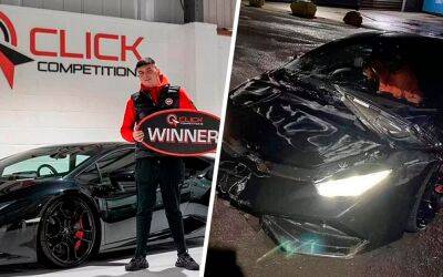 Британец разбил только что выигранный Lamborghini - zr.ru