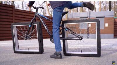 Как ездит велосипед с квадратными колесами: видео - auto.24tv.ua