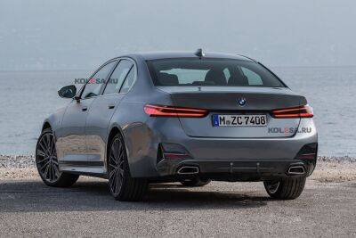 До премьеры новой «пятёрки» BMW осталось меньше месяца: новое изображение седана - kolesa.ru