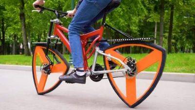 Как ездит велосипед с треугольными колесами: видео - auto.24tv.ua