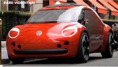 Герберт Дисс - Электрический VW Beetle заметили на дорогах Парижа (видео) - autocentre.ua - Париж
