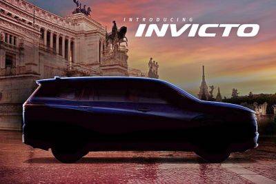 Urban Cruiser Hyryder - Анонсирован Suzuki Invicto: «премиальный» минивэн, который сделан из Тойоты - kolesa.ru - Индия