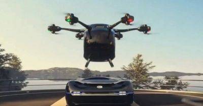 В Китае разработали беспилотное летающее авто с вертикальным взлетом (фото, видео) - focus.ua - Украина - Китай - Гуанчжоу