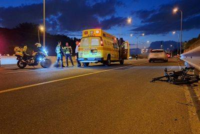 Драматическое ДТП возле Рош А-Айн: погиб велосипедист, мотоциклист в критическом состоянии - news.israelinfo.co.il