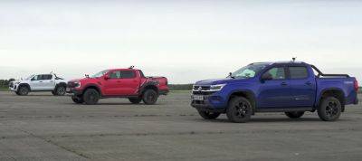 Ford Ranger - Toyota Hilux - Пикапы Ford, Toyota и Volkswagen сошлись в дрэге (видео) - autocentre.ua