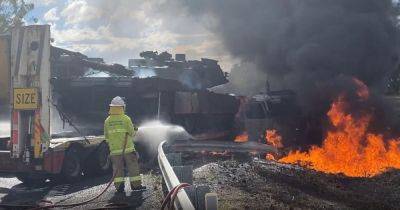 Масштабное ДТП: в Австралии сгорел американский танк M1A1 Abrams (фото) - focus.ua - Украина - Англия - Сша - Австралия