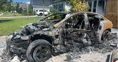 Новейший электромобиль Mercedes-Benz сгорел дотла прямо в гараже (фото) - focus.ua - Украина - Сша - штат Флорида