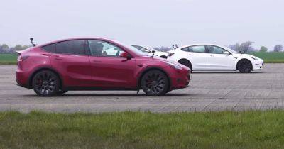 Эко-гонка: электромобили Tesla сравнили в заезде по прямой (видео) - focus.ua - Украина