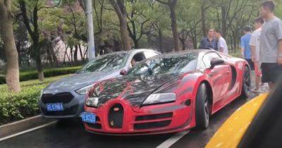 Дорожная ярость: водители Bugatti и BMW устроили агрессивное ДТП (видео) - focus.ua - Украина - Китай - China - провинция Цзянсу
