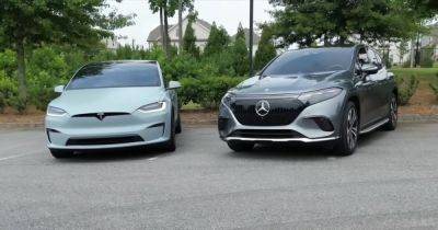 Эксперты сравнили новейший электрокроссовер Mercedes и Tesla Model X (видео) - focus.ua - Украина - Mercedes-Benz